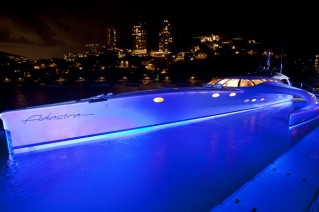 Adastra Yacht - at night.JPG